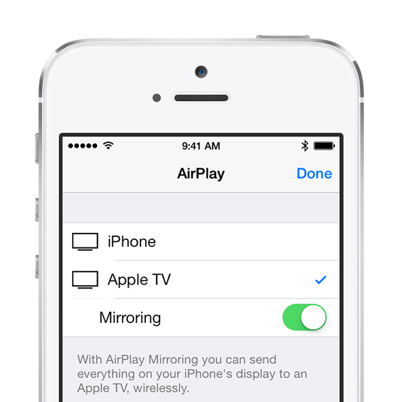 iPhone Airplay screenshot
